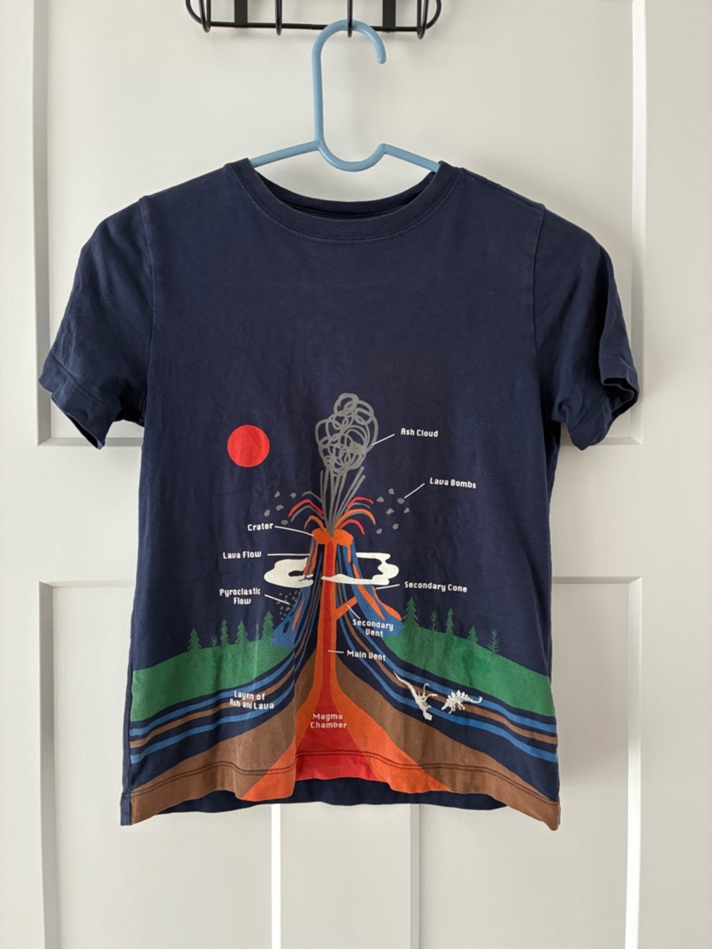 Hanna Andersson Navy Volcano educational tee